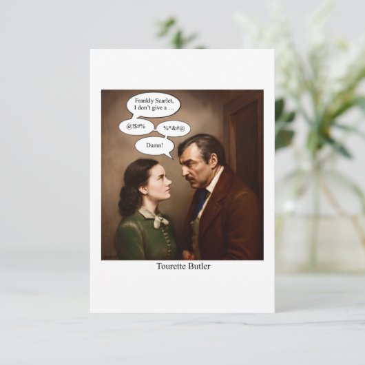 Tourette Butler Kaart (Staand voorkant)