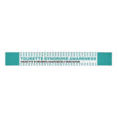 Tourette Syndrome Awareness Pattern Ribbon Grosgrain Lint (Voorkant)