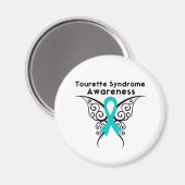 Tourette Syndrome Awareness Tattoo Butterfly Magneet (Voorkant / Achterkant)