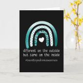 Tourette Syndrome Awareness Tourettes Warrior Blau Kaart (Gele Bloem)