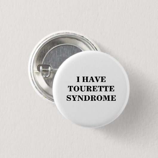 Tourette Syndrome | TS | Ronde Button 3,2 Cm (Voorkant /achterkant)