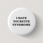 Tourette Syndrome | TS | Ronde Button 3,2 Cm (Voorkant)
