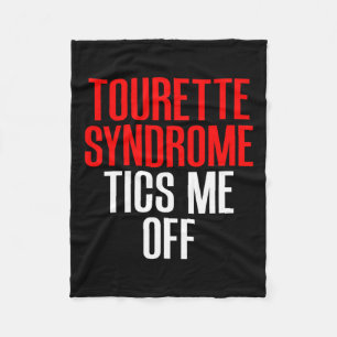 Tourette Syndroom Bewustzijn Tourettes Tics Irrite Fleece Deken