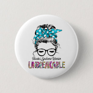 Tourette Syndroom Bewustzijnslint Steun Geschenken Ronde Button 5,7 Cm