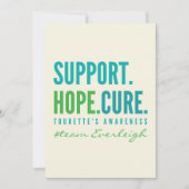 Tourette's Custom support hope cure Aankondiging (Voorkant)
