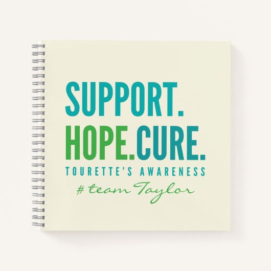 tourette's Custom support hope Notitieboek Journal (Voorkant)