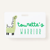 tourette's krijger bewustzijn Badge Laynard (Voorkant)