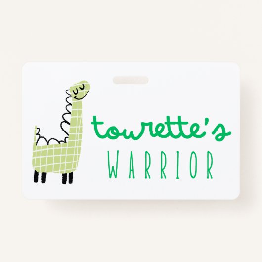 tourette's krijger bewustzijn Badge Laynard (Voorkant)