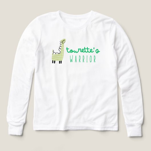 tourette's krijger bewustzijn Girls Long Sleeve (Voorkant)