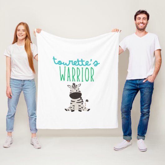 tourette's krijger kinder leuke Fleece Deken cadea (In situ)