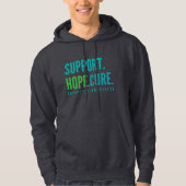 tourette's steun hoop genezen Pullover Hoodie (Voorkant)