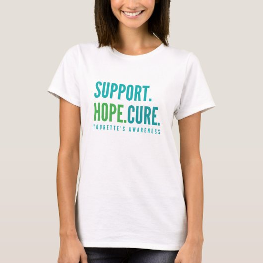 tourette's support hope cure Vrouwen T-Shirt (Voorkant)