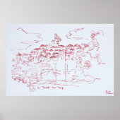 Tourettes sur Loup, Provence | Zuid-Frankrijk Poster (Voorkant)