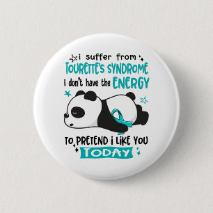 Tourette's Syndrome Awareness Month Ribbon Gifts Ronde Button 5,7 Cm