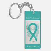 Tourette's Syndrome Ribbon Guardian Angel Sleutelh Sleutelhanger (Voorkant Links)