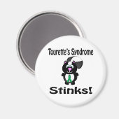 Tourettes Syndrome Stinks Skunk Awareness Design Magneet (Voorkant / Achterkant)