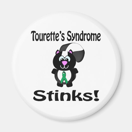 Tourettes Syndrome Stinks Skunk Awareness Design Magneet (Voorkant)