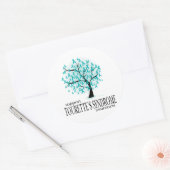 Tourette's Syndrome Tree Ronde Sticker (Envelop)