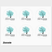 Tourette's Syndrome Tree Ronde Sticker (Vel)