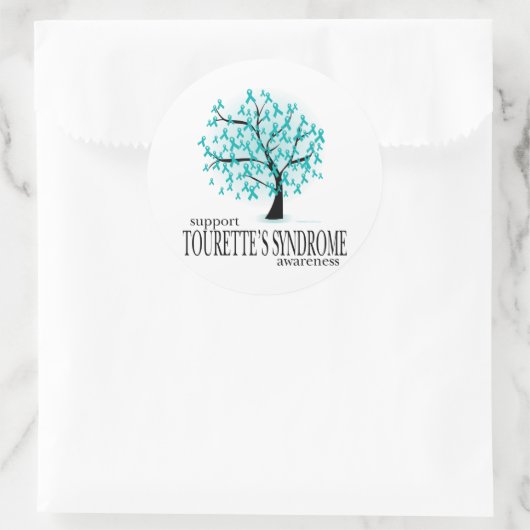 Tourette's Syndrome Tree Ronde Sticker (Tas)