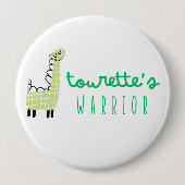 Tourette's Warrior Awareness Leuke Button Cadeau (Voorkant)