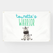 Tourette's Warrior Awareness Outdoor Banner Sign (Horizontaal)