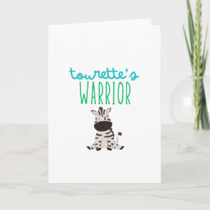 tourette's warrior awareness schattige Invitation Kaart