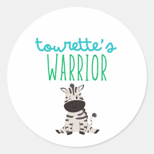 tourette's warrior awareness schattige Stickers La (Voorkant)