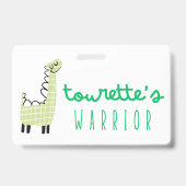 Tourette's warrior bewustzijn Badge Laynard (Achterkant)