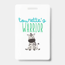 Tourette's warrior bewustzijn kinderen Badge lint