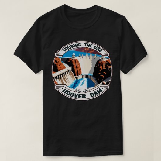 Touring USA Hoover Dam TShirt 1 (Design voorkant)