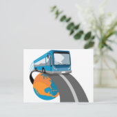 touringtouringcarvervoer briefkaart (Staand voorkant)