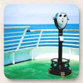 Tourist Binocular Bier Onderzetter (Voorkant)