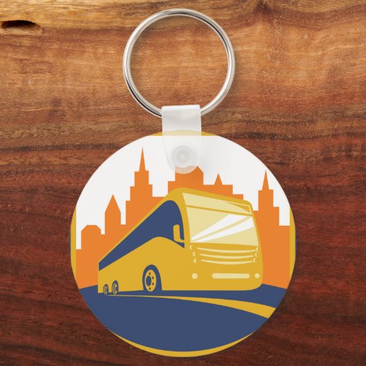 Tourist Bus Sleutelhanger (Voorkant)