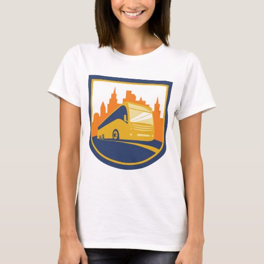 Tourist Bus Womens T-Shirt (Voorkant)