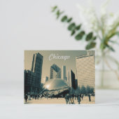 Tourist Chicago Post Card Briefkaart (Staand voorkant)