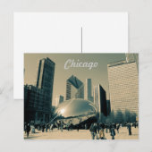 Tourist Chicago Post Card Briefkaart (Voorkant / Achterkant)