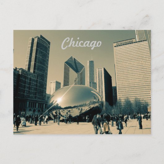 Tourist Chicago Post Card Briefkaart (Voorkant)