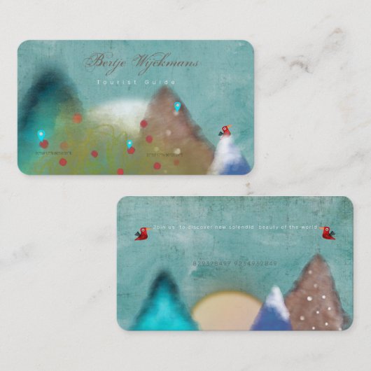 Tourist Guide Visitekaartje (Voorkant / Achterkant)