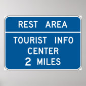 Tourist Info Center Sign Poster (Voorkant)