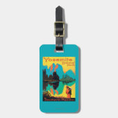 Tourist Poster - Yosemite Nat'l Park, CA Bagagelabel (Voorkant verticaal)