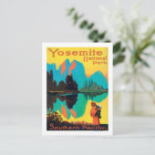 Tourist Poster - Yosemite Nat'l Park, CA Briefkaart (Staand voorkant)