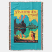 Tourist Poster - Yosemite Nat'l Park, CA Deken (Voorkant Verticaal)