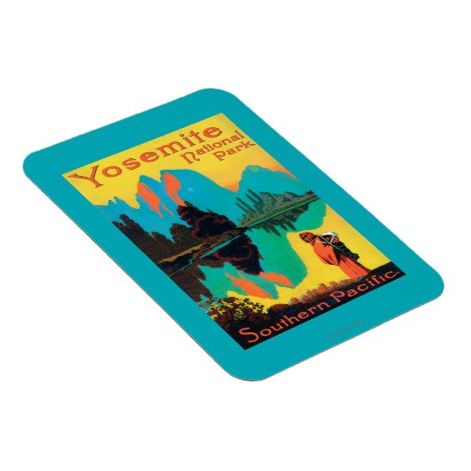 Tourist Poster - Yosemite Nat'l Park, CA Magneet (Rechterzijde)