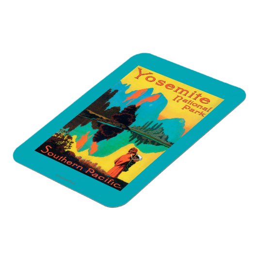 Tourist Poster - Yosemite Nat'l Park, CA Magneet (Linkerzijde)