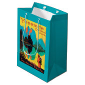 Tourist Poster - Yosemite Nat'l Park, CA Medium Cadeauzakje (Achterkant Gekanteld)