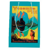 Tourist Poster - Yosemite Nat'l Park, CA Medium Cadeauzakje (Achterkant)