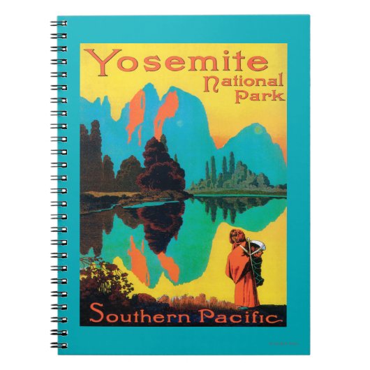 Tourist Poster - Yosemite Nat'l Park, CA Notitieboek (Voorkant)