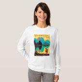 Tourist Poster - Yosemite Nat'l Park, CA T-shirt (Voorkant volledig)