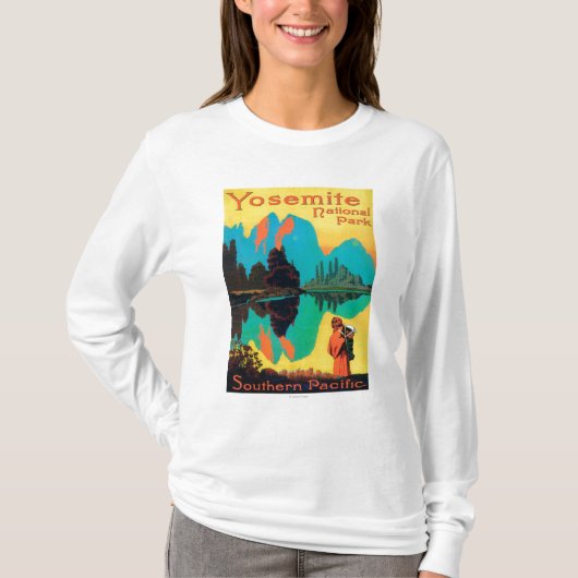 Tourist Poster - Yosemite Nat'l Park, CA T-shirt (Voorkant)